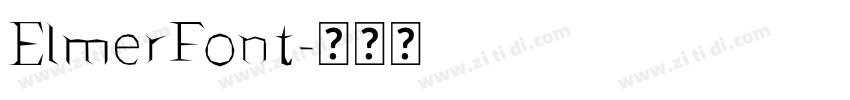 ElmerFont字体转换