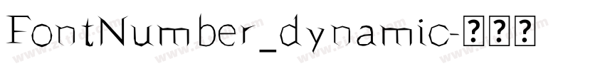 FontNumber_dynamic字体转换