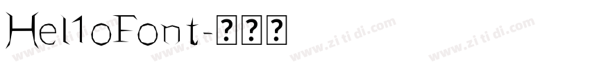 Hel1oFont字体转换