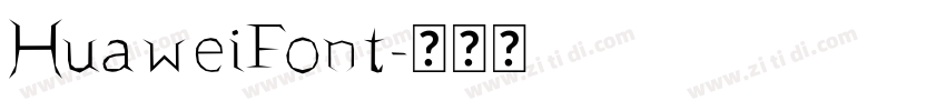 HuaweiFont字体转换