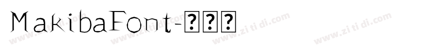 MakibaFont字体转换
