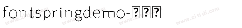 fontspringdemo字体转换