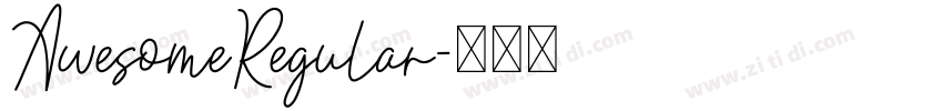 AwesomeRegular字体转换