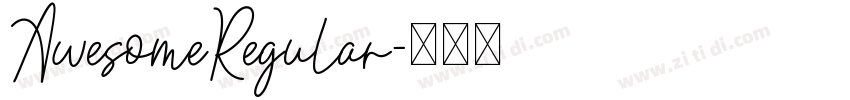 AwesomeRegular字体转换