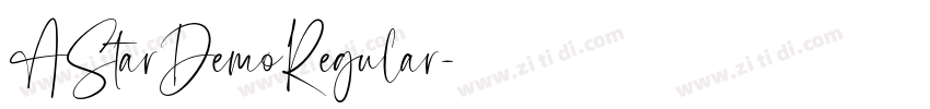 AStarDemoRegular字体转换 AStarDemoRegular字体转换