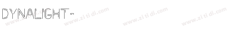 Dynalight字体转换
