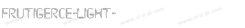 FrutigerCE-Light字体转换
