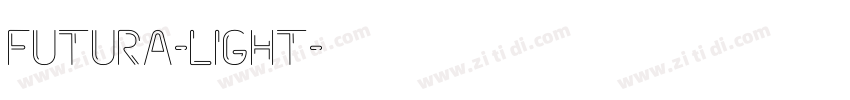 Futura-light字体转换