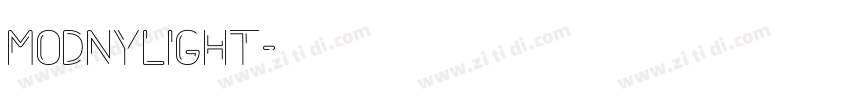 ModnyLight字体转换 ModnyLight字体转换