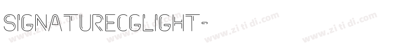 SignatureCGLight字体转换