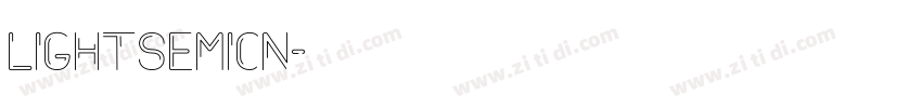 lightsemicn字体转换