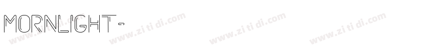 mornlight字体转换