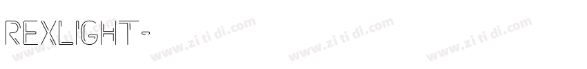 rexlight字体转换