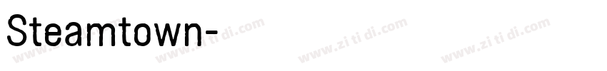Steamtown字体转换
