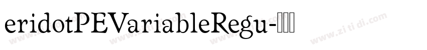 eridotPEVariableRegu字体转换