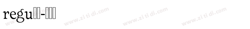 regu腊肉字体转换