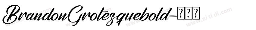 BrandonGrotesquebold字体转换