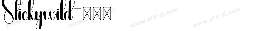 Stickywild字体转换