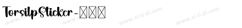 TorsilpSticker字体转换
