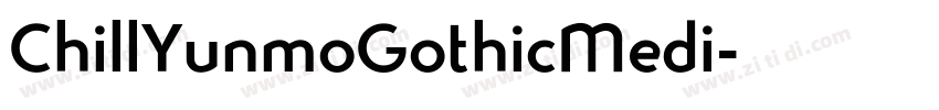 ChillYunmoGothicMedi字体转换