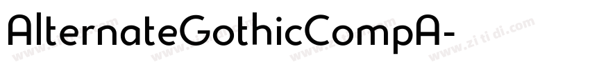 AlternateGothicCompA字体转换