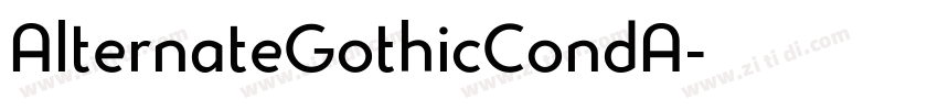 AlternateGothicCondA字体转换