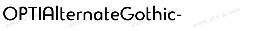 OPTIAlternateGothic字体转换