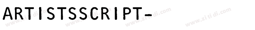 ARTISTSSCRIPT字体转换