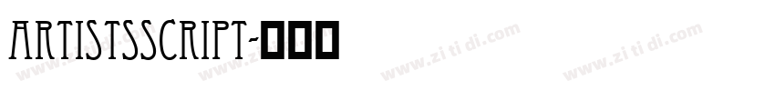 ARTISTSSCRIPT字体转换