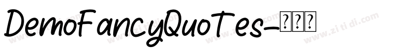 DemoFancyQuotes字体转换