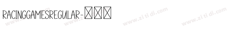 RacingGamesRegular字体转换