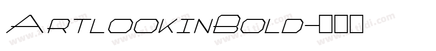 ArtlookinBold字体转换