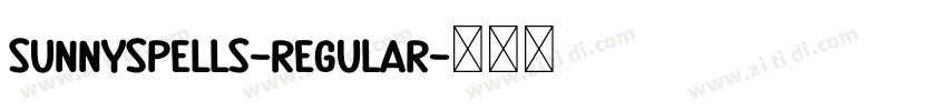 SunnySpells-Regular字体转换
