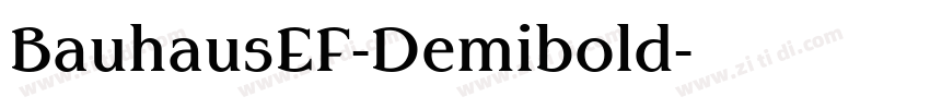 BauhausEF-Demibold字体转换