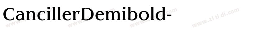 CancillerDemibold字体转换