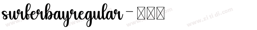 surferbayregular字体转换