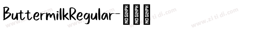 ButtermilkRegular字体转换