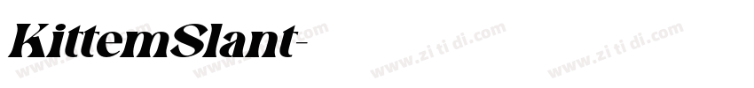 KittemSlant字体转换
