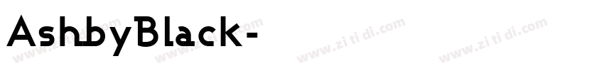 AshbyBlack字体转换
