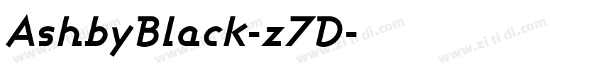 AshbyBlack-z7D字体转换