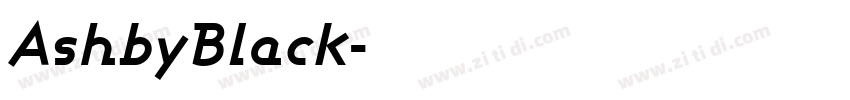 AshbyBlack字体转换