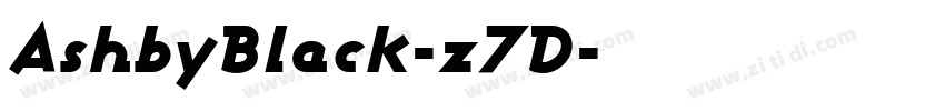 AshbyBlack-z7D字体转换