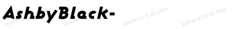 AshbyBlack字体转换