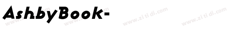 AshbyBook字体转换