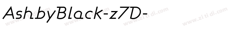 AshbyBlack-z7D字体转换