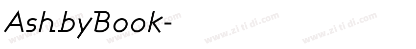 AshbyBook字体转换