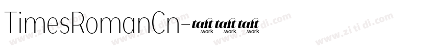 TimesRomanCn字体转换