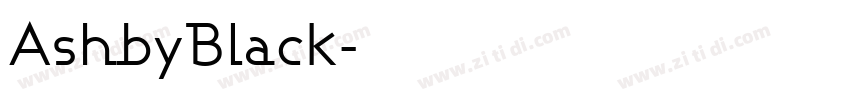 AshbyBlack字体转换