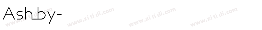 Ashby字体转换