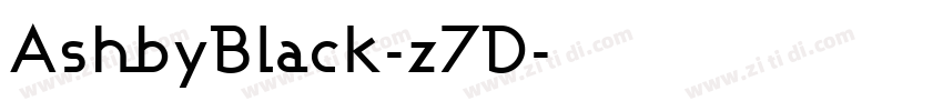 AshbyBlack-z7D字体转换